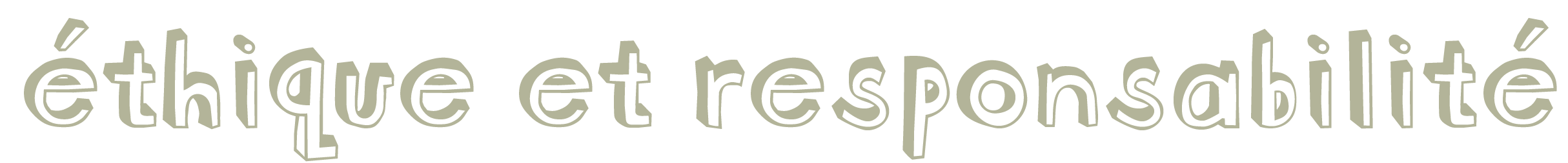 éthique et responsabilité