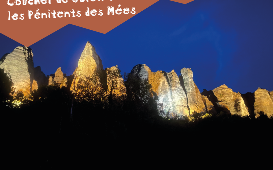 Coucher de soleil sur les Pénitents des Mées